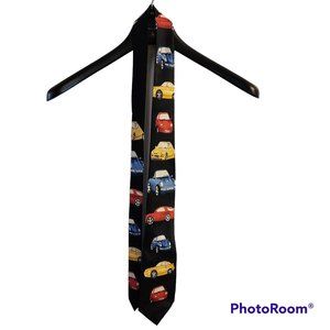 Vintage A Rogers CAR Tie Black Handmade In Korea 100% Polyester